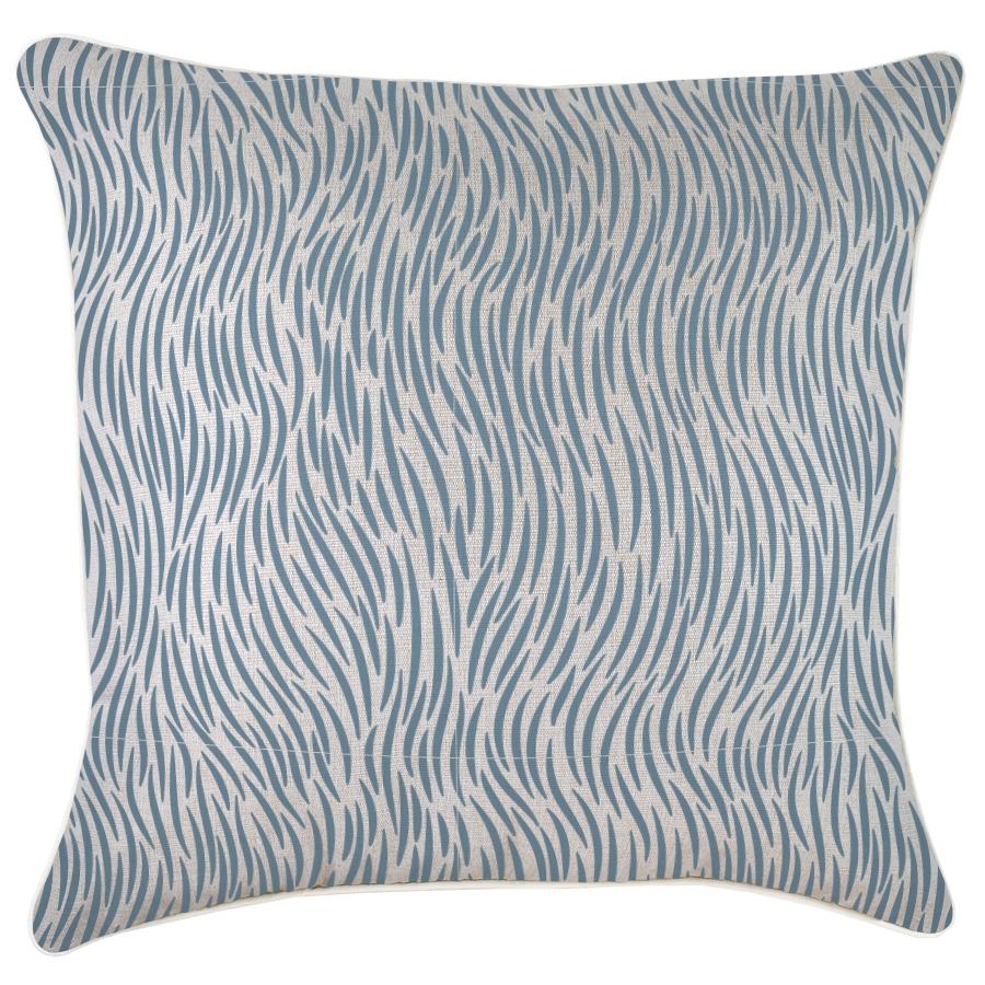 Cushion Cover-With Piping-Wild Blue-60cm x 60cm