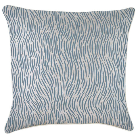 Cushion Cover-Coastal Fringe-Wild Blue-35cm x 50cm