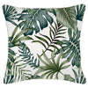 Cushion Cover-Coastal Fringe Black-Palm Trees Black-45cm x 45cm