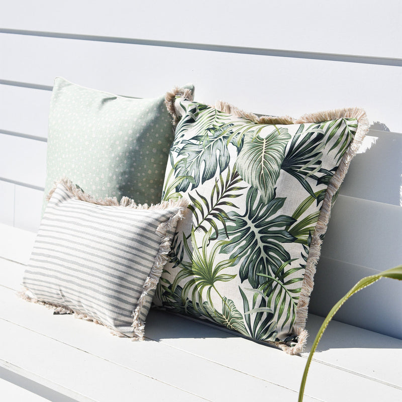 Cushion Cover With Piping Lunar Pale Mint 60cm x 60cmVP20  Lifestyle 3