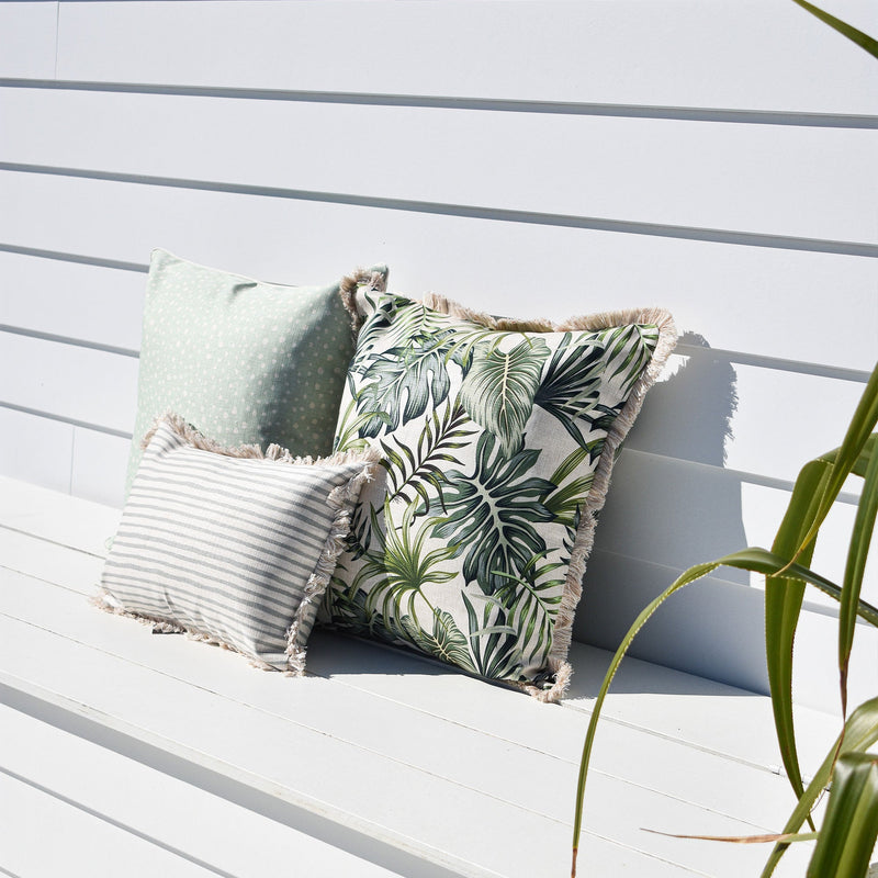 Cushion Cover With Piping Lunar Pale Mint 60cm x 60cmVP20  Lifestyle 4