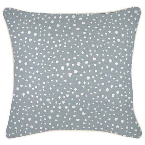 Cushion Cover-With Piping-Check Charcoal-60cm x 60cm
