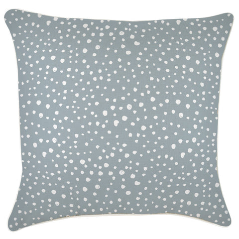Cushion Cover-Coastal Fringe-Tall-Palms-Smoke-35cm x 50cm