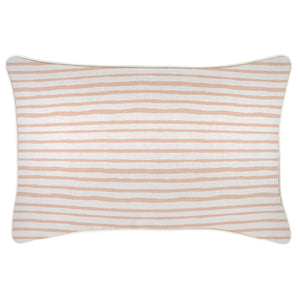 Indoor Outdoor Cushion Cover Paint Stripes Blush