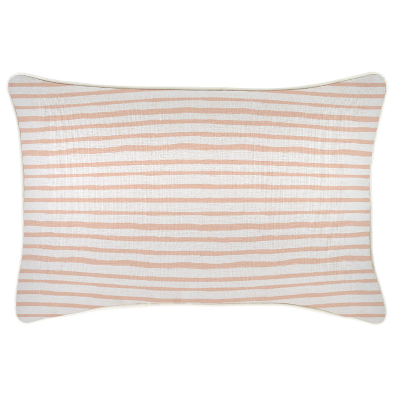 Indoor Outdoor Cushion Cover Paint Stripes Blush