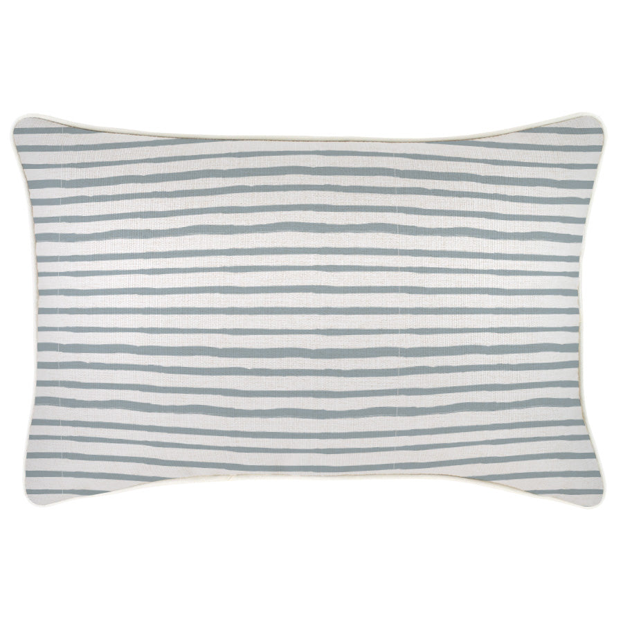 Indoor Outdoor Cushion Cover Paint Stripes Smoke