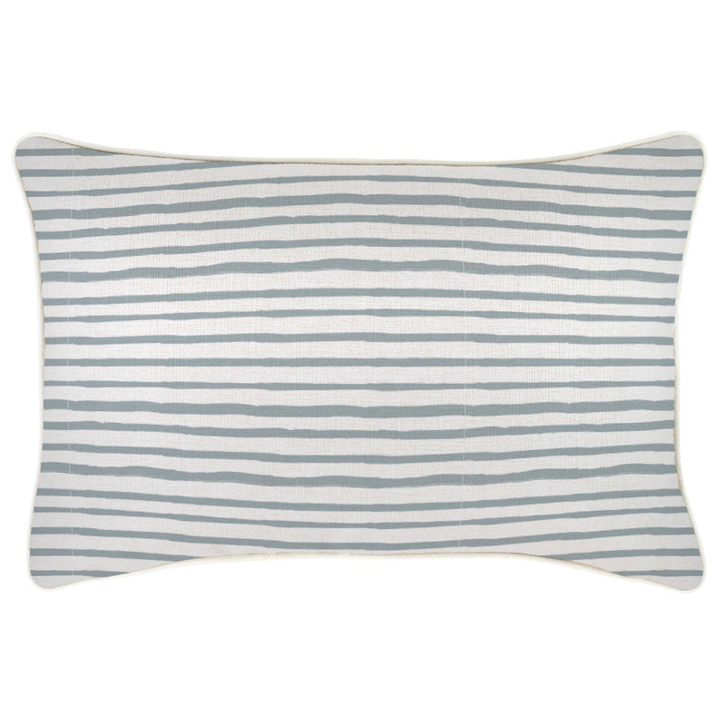 Indoor Outdoor Cushion Cover Paint Stripes Smoke