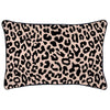 Cushion Cover-Coastal Fringe Black-Jungle Peach-60cm x 60cm