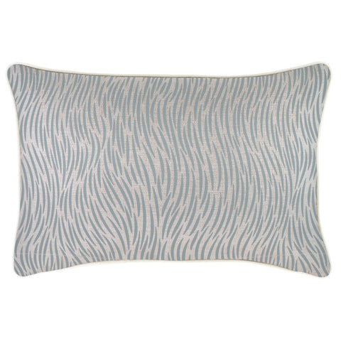 Cushion Cover-Coastal Fringe-Tall-Palms-Smoke-60cm x 60cm