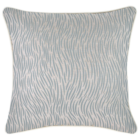 Cushion Cover-Coastal Fringe-Tall-Palms-Smoke-35cm x 50cm