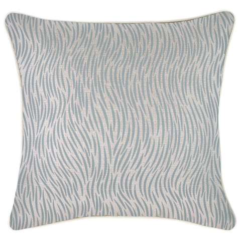 Cushion Cover-Coastal Fringe-Check Charcoal-60cm x 60cm