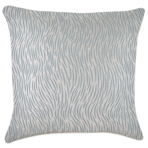 Cushion Cover-Coastal Fringe-Paint Stripes Smoke-60cm x 60cm