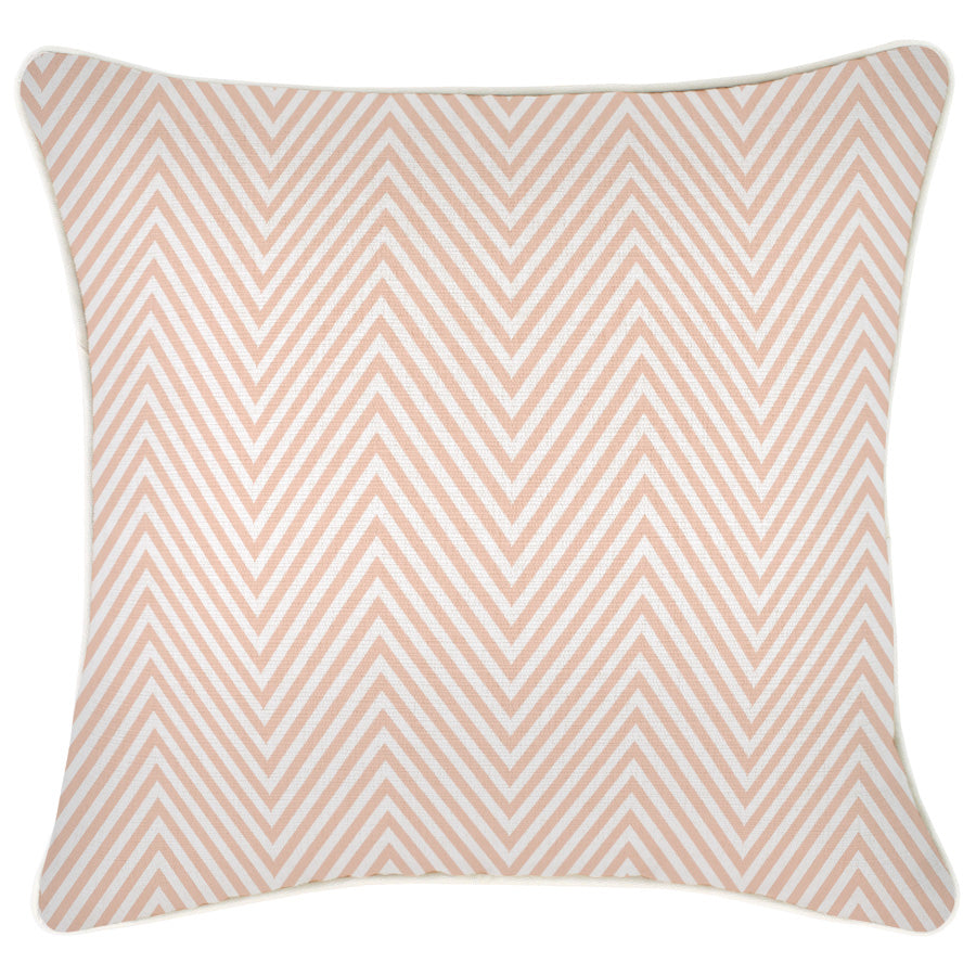 Cushion Cover-With Piping-Zig Zag Blush-45cm x 45cm