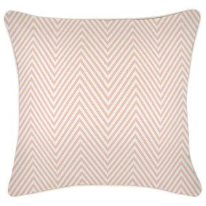 Cushion Cover-With Piping-Zig Zag Blush-45cm x 45cm