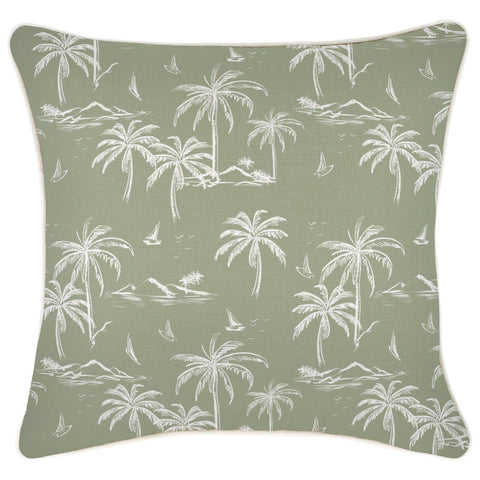 Cushion Cover-Coastal Fringe-Maui Island-45cm x 45cm