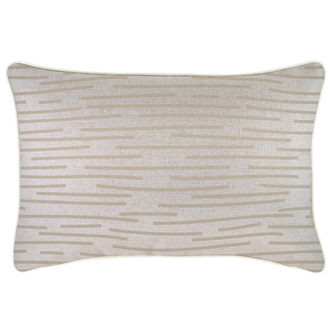 Cushion Cover-Coastal Fringe-Tribal-Beige-45cm x 45cm