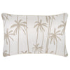 Cushion Cover-Coastal Fringe-Palm Trees Natural-45cm x 45cm