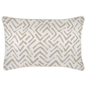 Cushion Cover-With Piping-Tribal-Beige-35cm x 50cm
