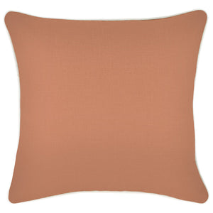 Cushion Cover-With Piping-Solid-Clay-45cm x 45cm