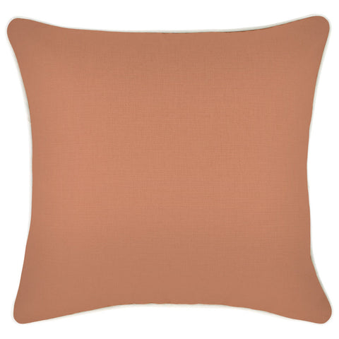 Cushion Cover-With Piping-Solid-Clay-35cm x 50cm