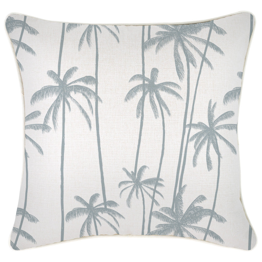 Cushion Cover-With Piping-Tall-Palms-Smoke-45cm x 45cm