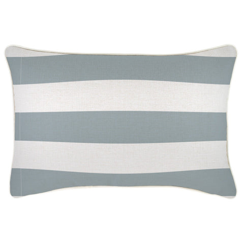 Cushion Cover-With Piping-Check Charcoal-45cm x 45cm