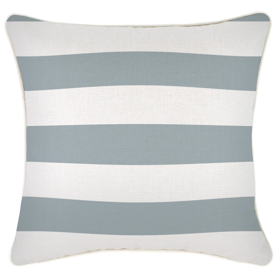 Cushion Cover-With Piping-Deck-Stripe-Smoke-45cm x 45cm