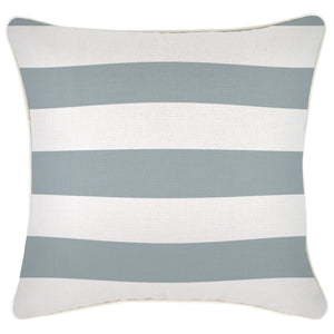 Cushion Cover-With Piping-Deck-Stripe-Smoke-45cm x 45cm