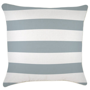 Cushion Cover-With Piping-Deck-Stripe-Smoke-60cm x 60cm