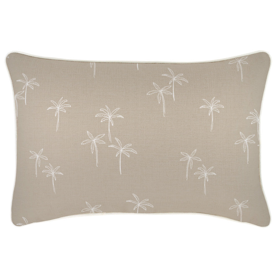 Cushion Cover-With Piping-Palm Cove Beige-35cm x 50cm