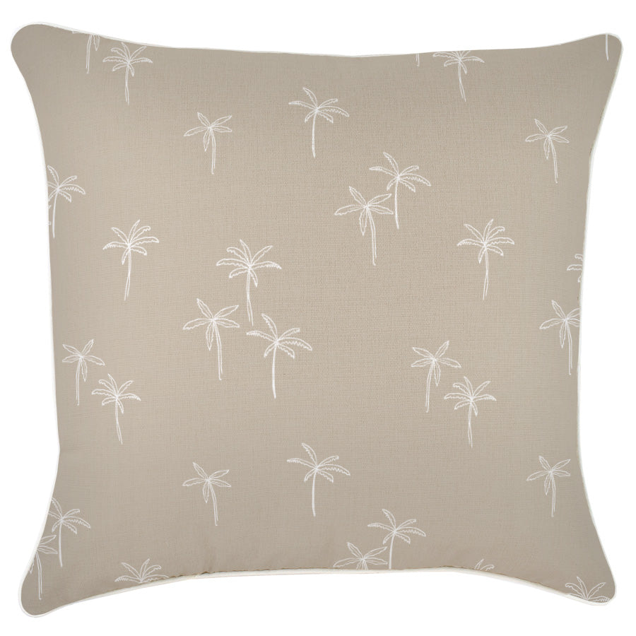 Cushion Cover-With Piping-Palm Cove Beige-60cm x 60cm