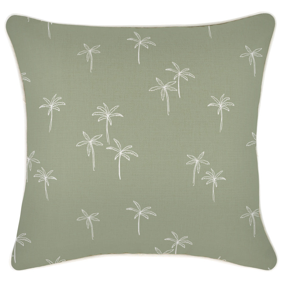 Cushion Cover-With Piping-Palm Cove Sage-45cm x 45cm