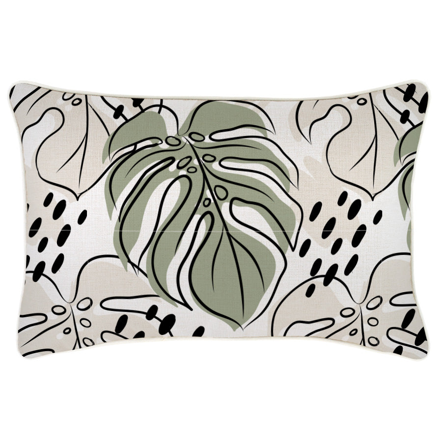 Cushion Cover-With Piping-Rainforest Sage-35cm x 50cm