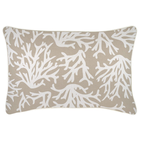 Cushion Cover-Coastal Fringe-Palm Cove Beige-45cm x 45cm