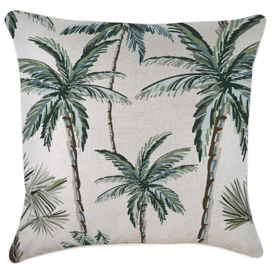 Indoor Outdoor Cushion Cover Palm Tree Paradise Natural