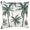 Indoor Outdoor Cushion Cover Palm Tree Paradise White