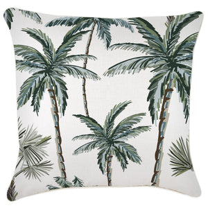 Indoor Outdoor Cushion Cover Palm Tree Paradise White