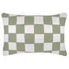 Indoor Outdoor Cushion Cover Check Sage