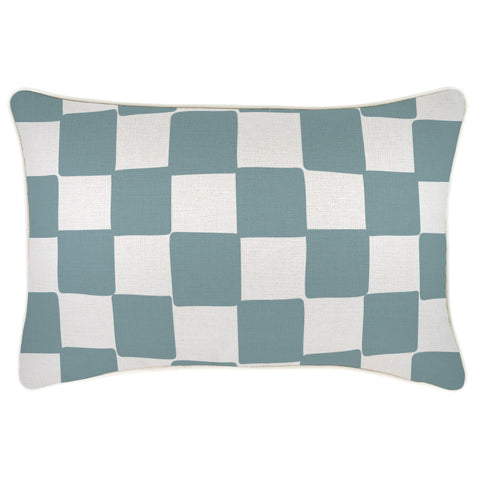 Cushion Cover-With Piping-Milan Blue-45cm x 45cm