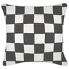 Cushion Cover-With Piping-Deck-Stripe-Smoke-45cm x 45cm