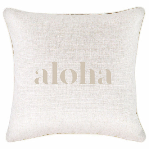 Cushion Cover-Coastal Fringe-Aloha Beige-45cm x 45cm