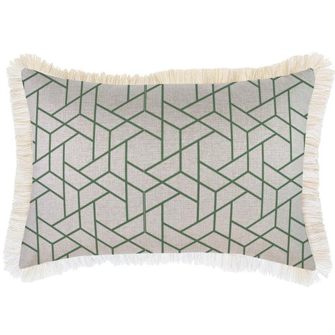 Cushion Cover-With Piping-Wild Green-35cm x 50cm