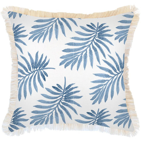 Cushion Cover-Coastal Fringe-Tahiti Blue-60cm x 60cm