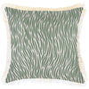 Cushion Cover-Coastal Fringe Black-Palm Trees Black-60cm x 60cm