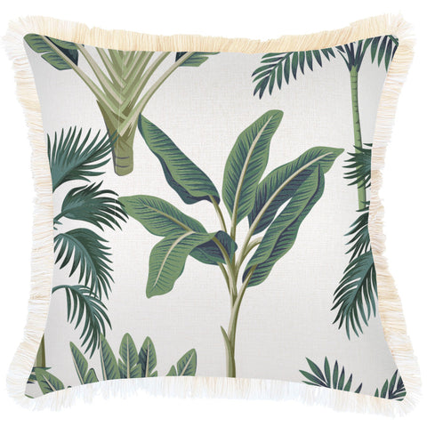 Cushion Cover-Coastal Fringe-Seminyak Green-35cm x 50cm