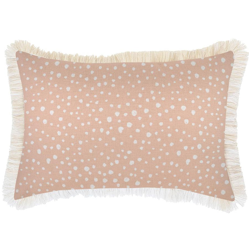 Cushion Cover-Coastal Fringe-Lunar Blush-35cm x 50cm