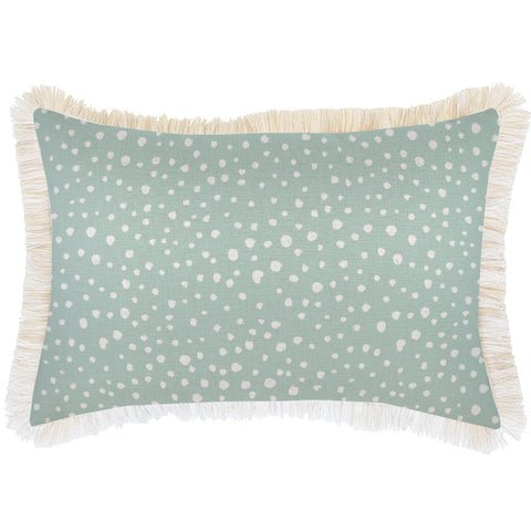 Cushion Cover-With Piping-Coastal Coral Seafoam-35cm x 50cm