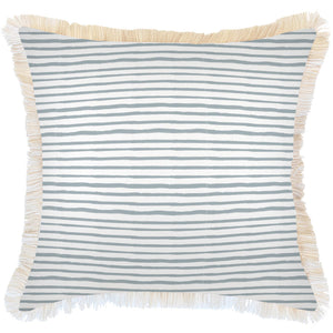 Indoor Outdoor Cushion Cover Paint Stripes Smoke