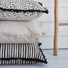 Cushion Cover Coastal Fringe Black Paint Stripes 60cm x 60cmVP20  Lifestyle 77eee53b6 fe34 46c4 94bb 19289a597ab0