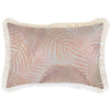 Cushion Cover-Coastal Fringe Natural-Positano Blush-45cm x 45cm